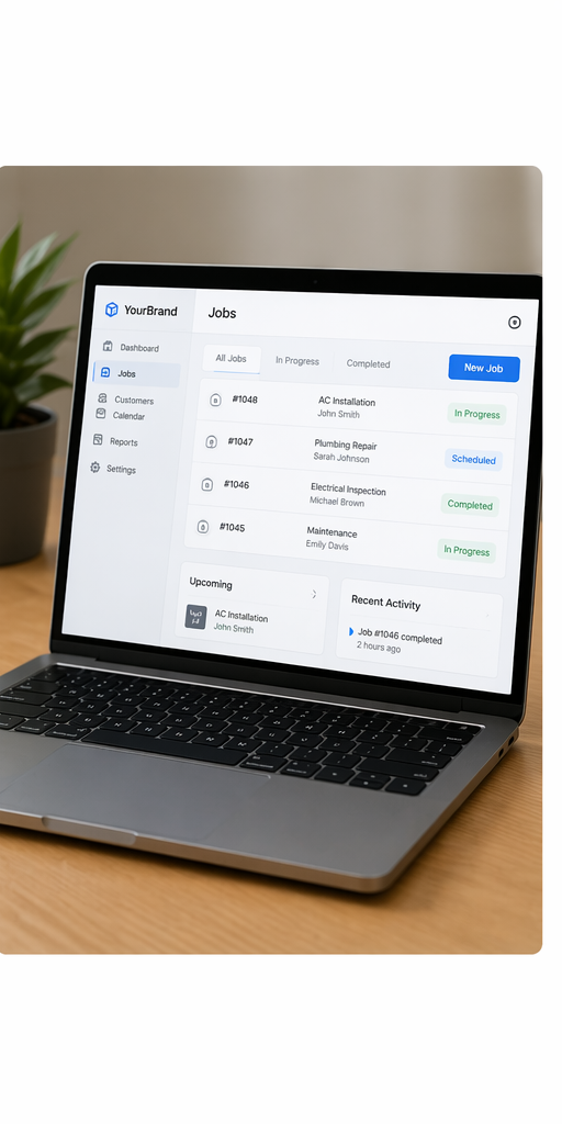 Service Management App Screenshot